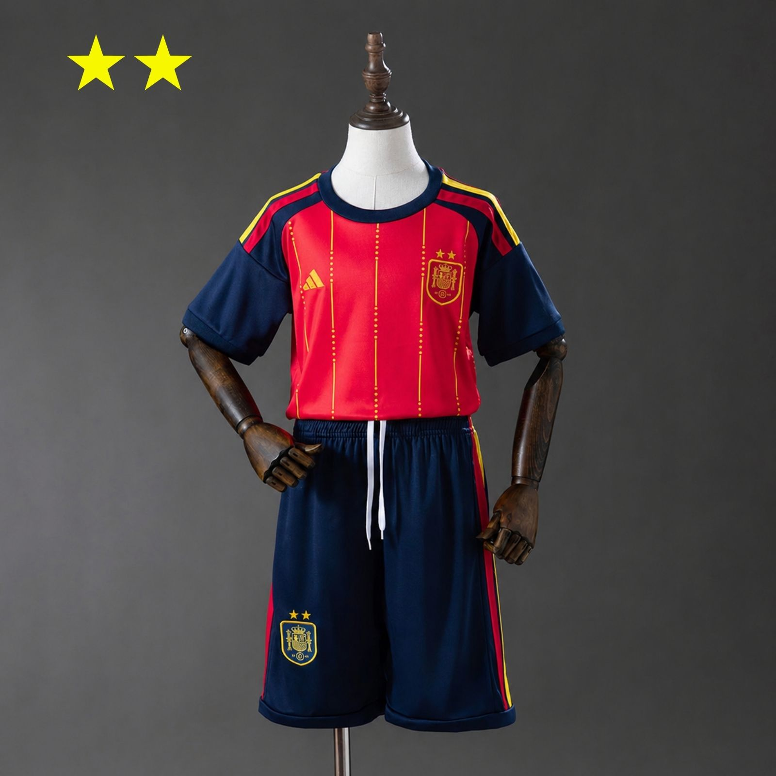Spain 2026 2-Star Home Champion Edition Kids Kit Jersey