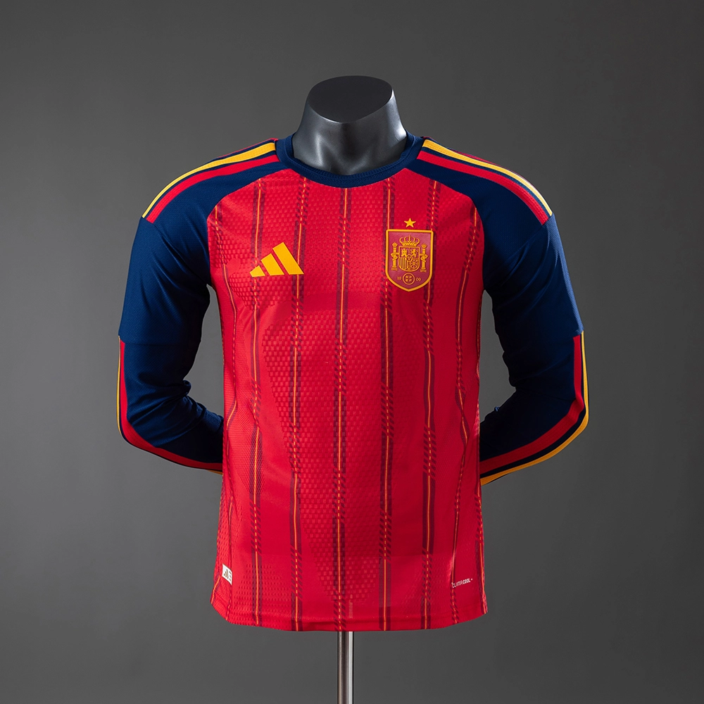 Spain 2026 Home Long Sleeve Player Version Jersey