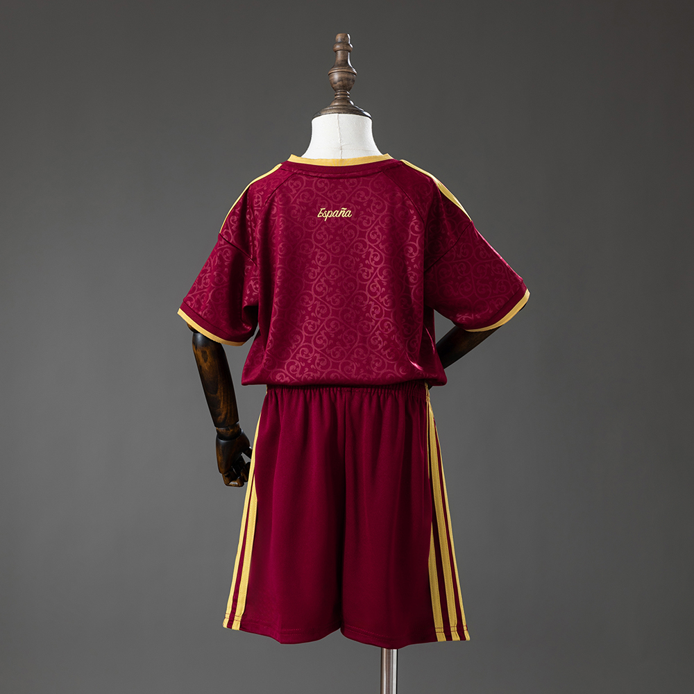 Spain 2026 2 Stars Special Edition Kids Kit - Maroon Foto 2