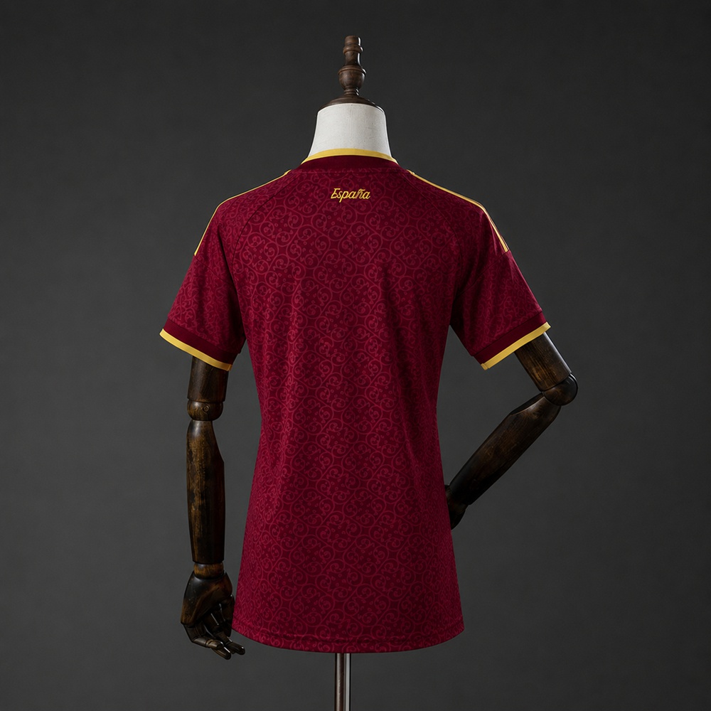 Spain 2026 2 Stars Special Edition Womens Jersey - Maroon Foto 2