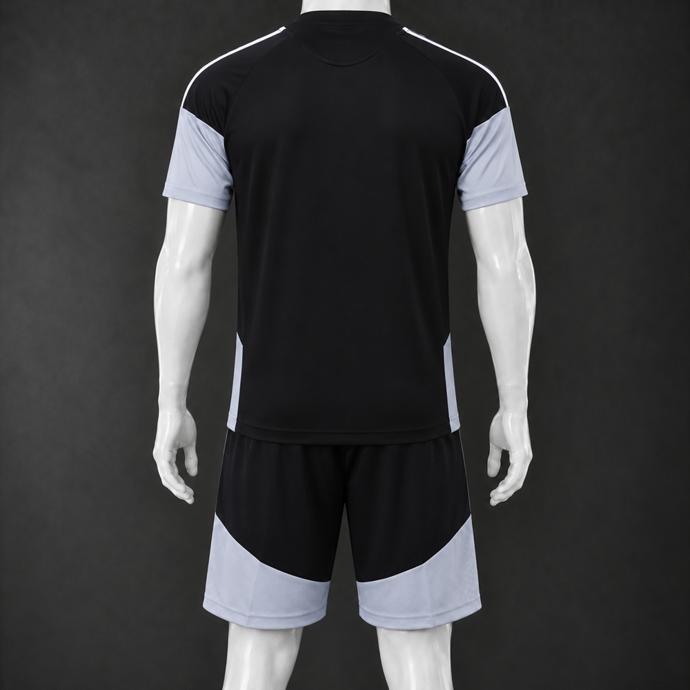 Spain 26/27 Black Short Sleeve Short Set Foto 2