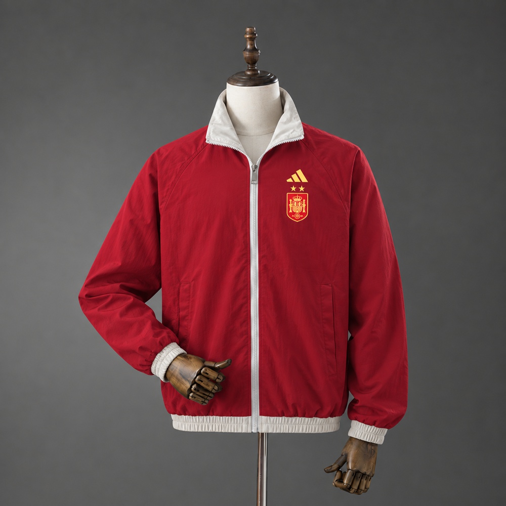Spain Two Stars 2026 Full Zip Jacket - Red