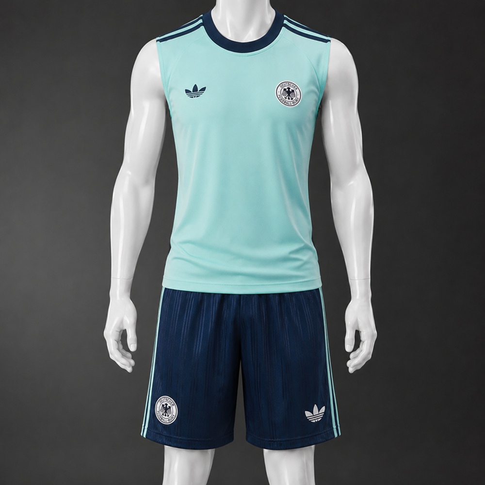 Germany 26/27 Mint Navy Training Vest kit