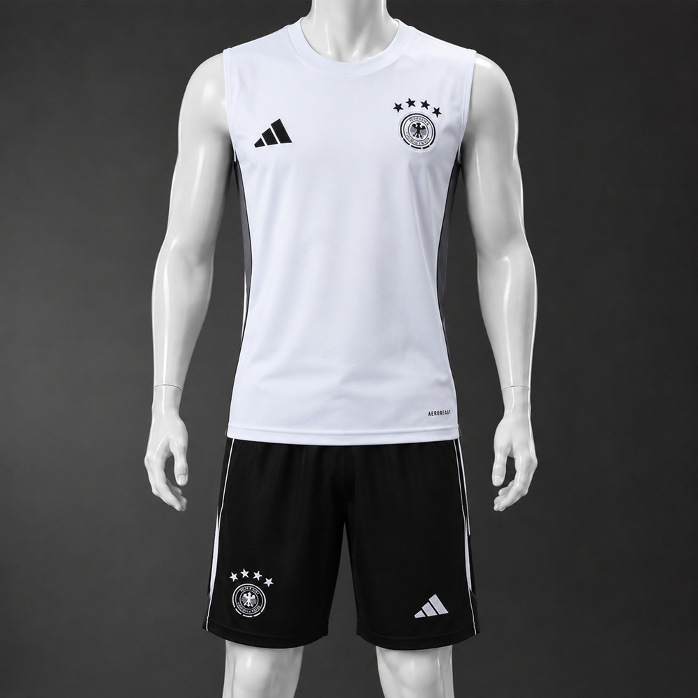 Germany 25/26 White Black Training Vest kit