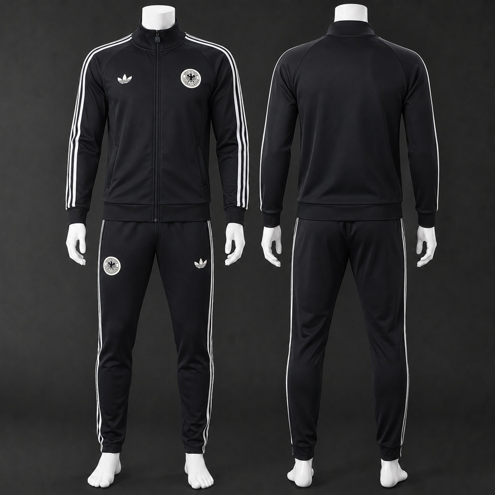 Germany 26/27 Black Classic Jacket Kit Set