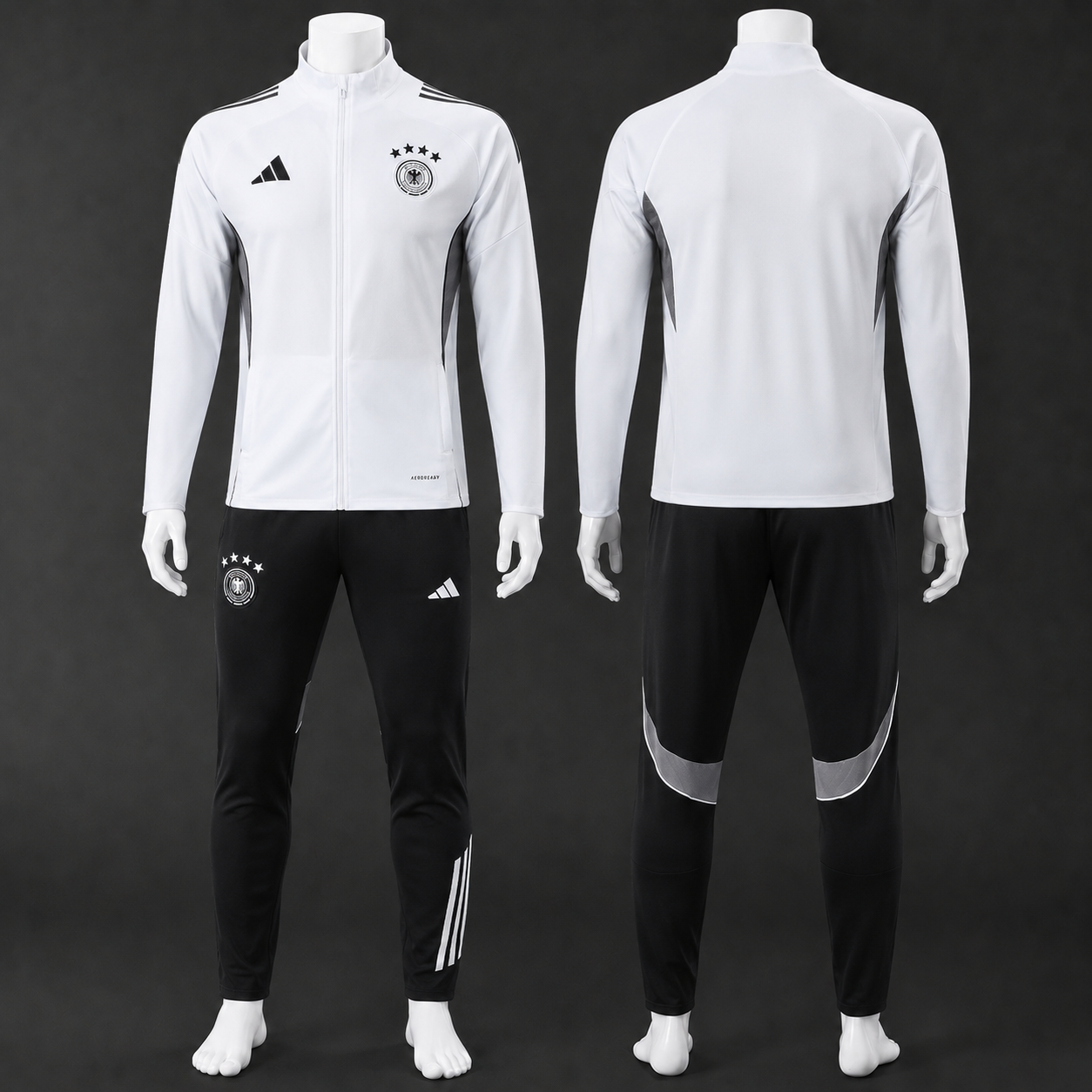 Germany 25/26 Adult & Kids White Training Sweatshirts Long Sleeve kit
