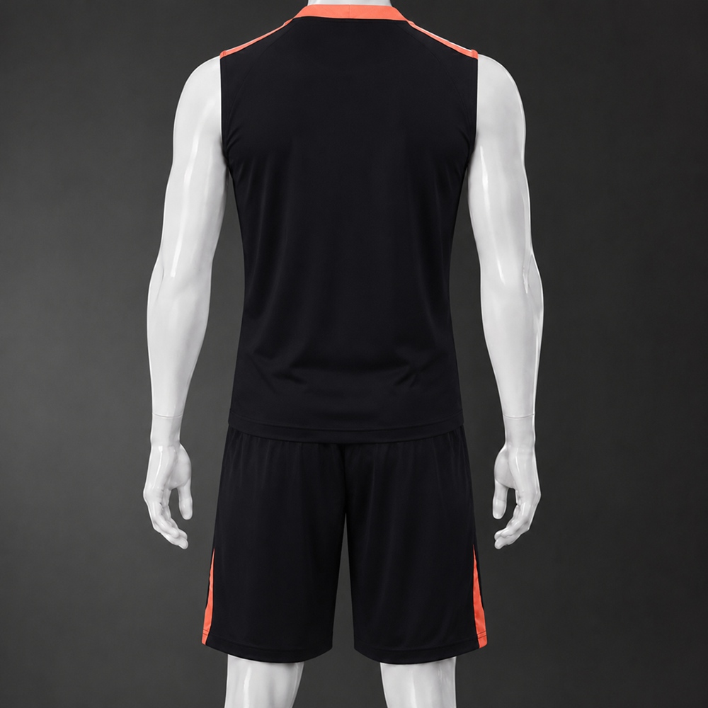 Brazil 25/26 Black Orange Training Vest kit Foto 2