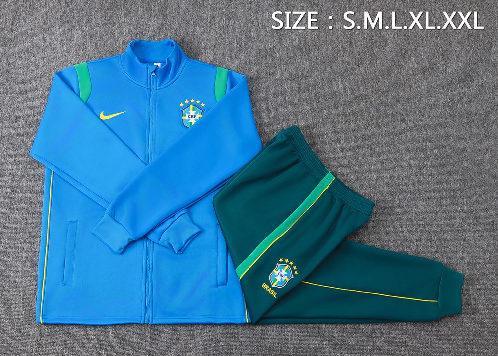Brazil National Team 26/27 Blue and Dark Jacket Kit Foto 2