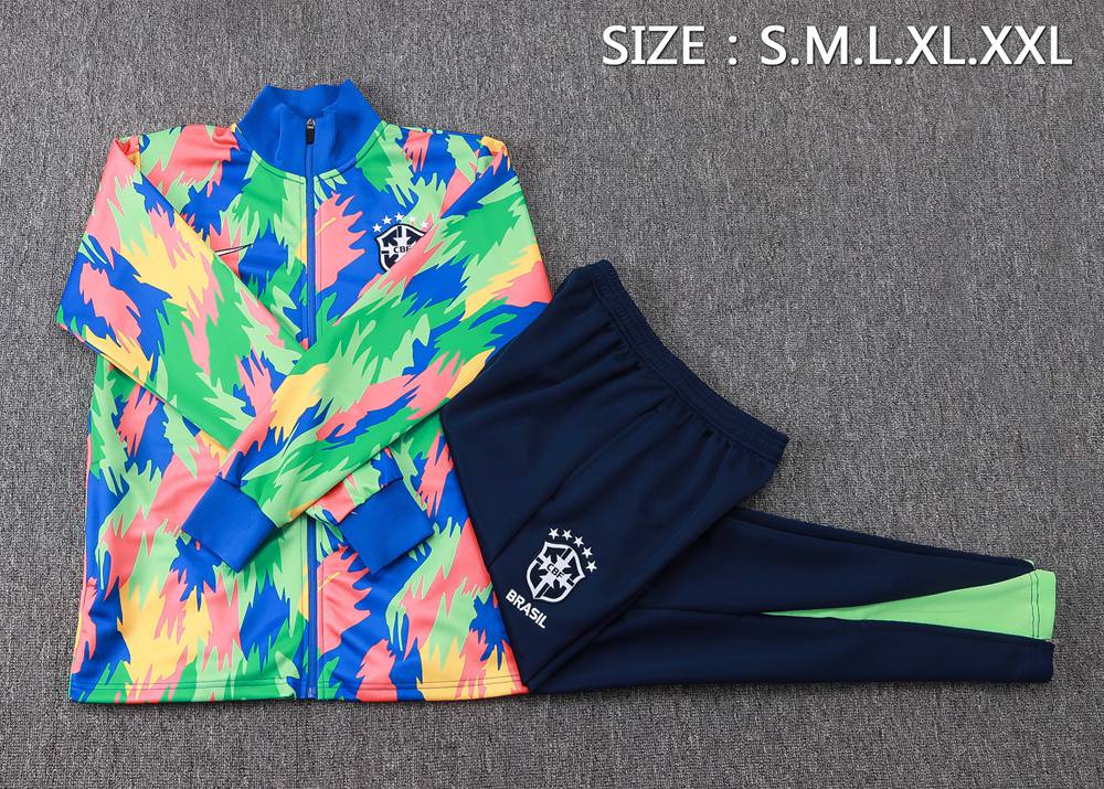 Brazil 25/26 Camo Print Football Jacket Kit Set Foto 2