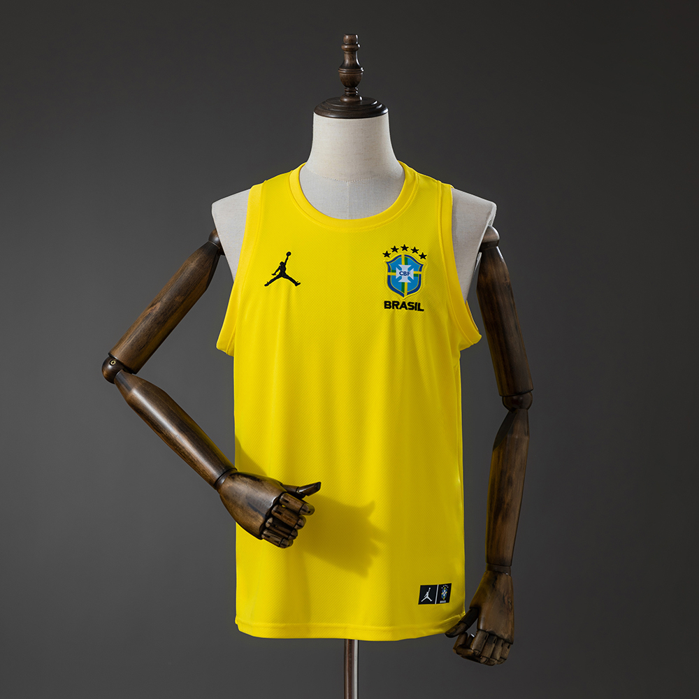 Brazil 2026 Training Vest Yellow Jersey