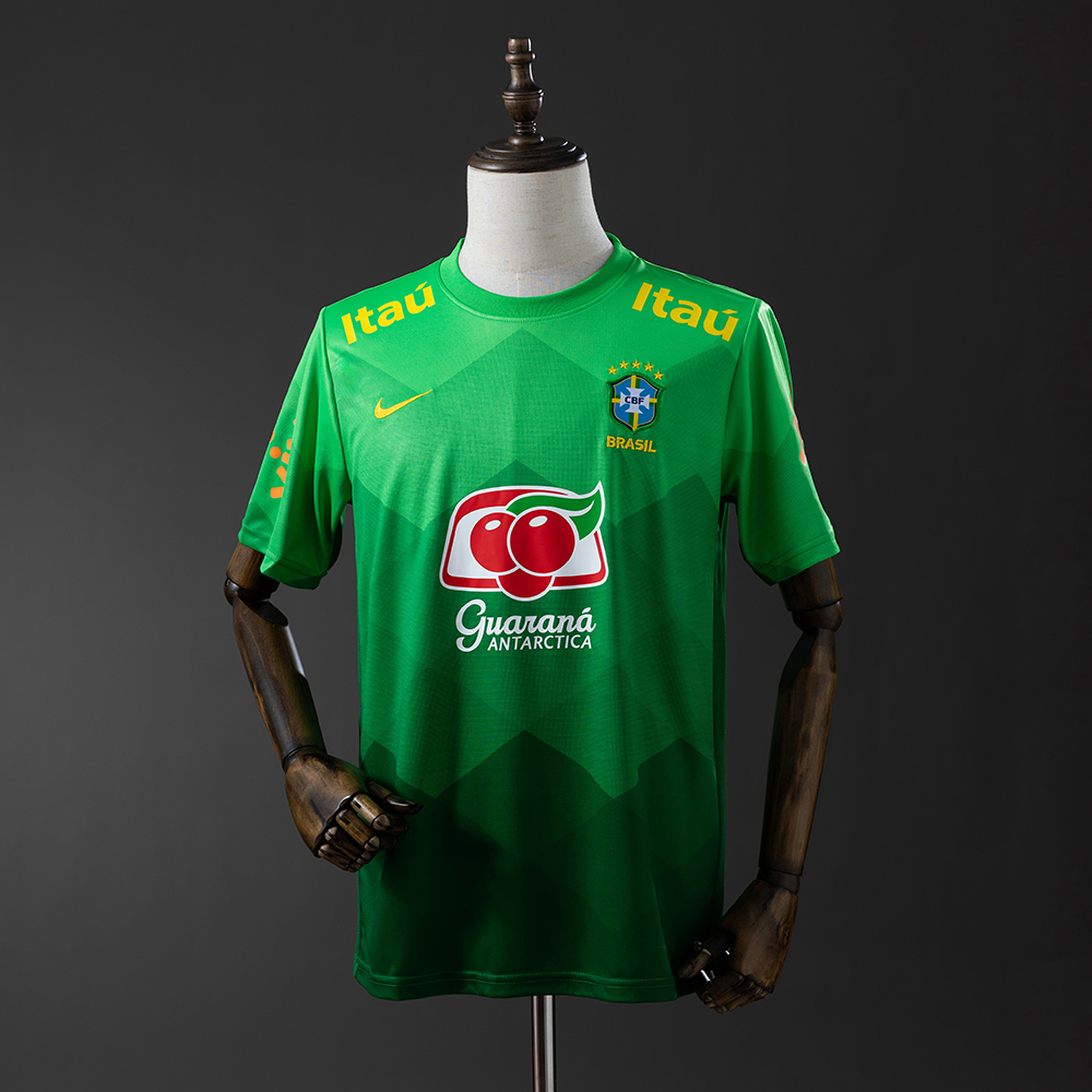 Brazil 2020 training suit green Retro Jersey