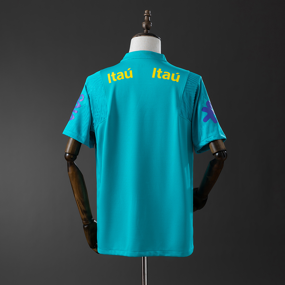 Brazil 2021 Lake Blue - Training Retro Jersey Foto 2