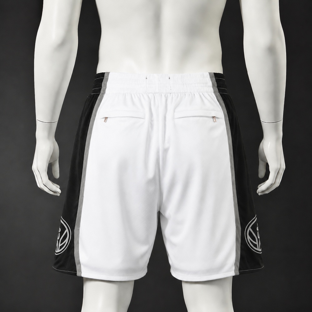 San Antonio Spurs Basketball NBA Shorts Embroidered Version Foto 2