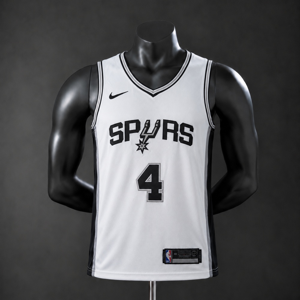 San Antonio Spurs Association Edition Fox #4 NBA Jersey Embroidered Version