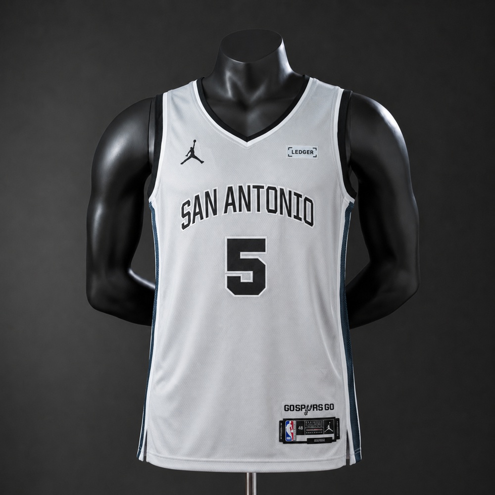 San Antonio Spurs City Edition Castle #5 NBA Jersey Embroidered Version