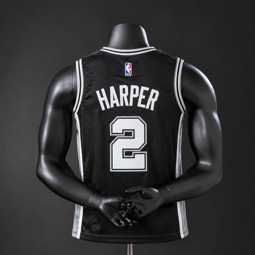 San Antonio Spurs Icon Edition Leonard #2 NBA Jersey Embroidered Version1 Foto 2