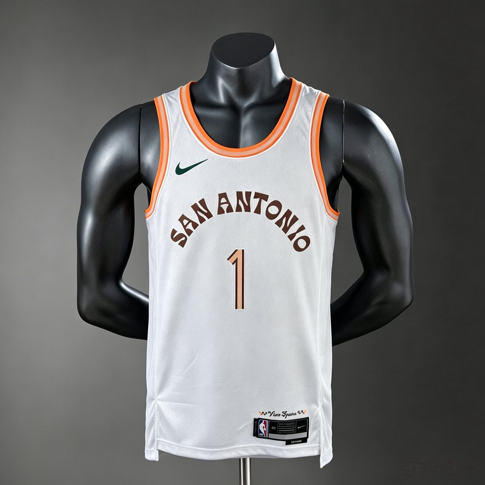 San Antonio Spurs Association Edition Wembanyama #1 NBA Jersey Silk Version