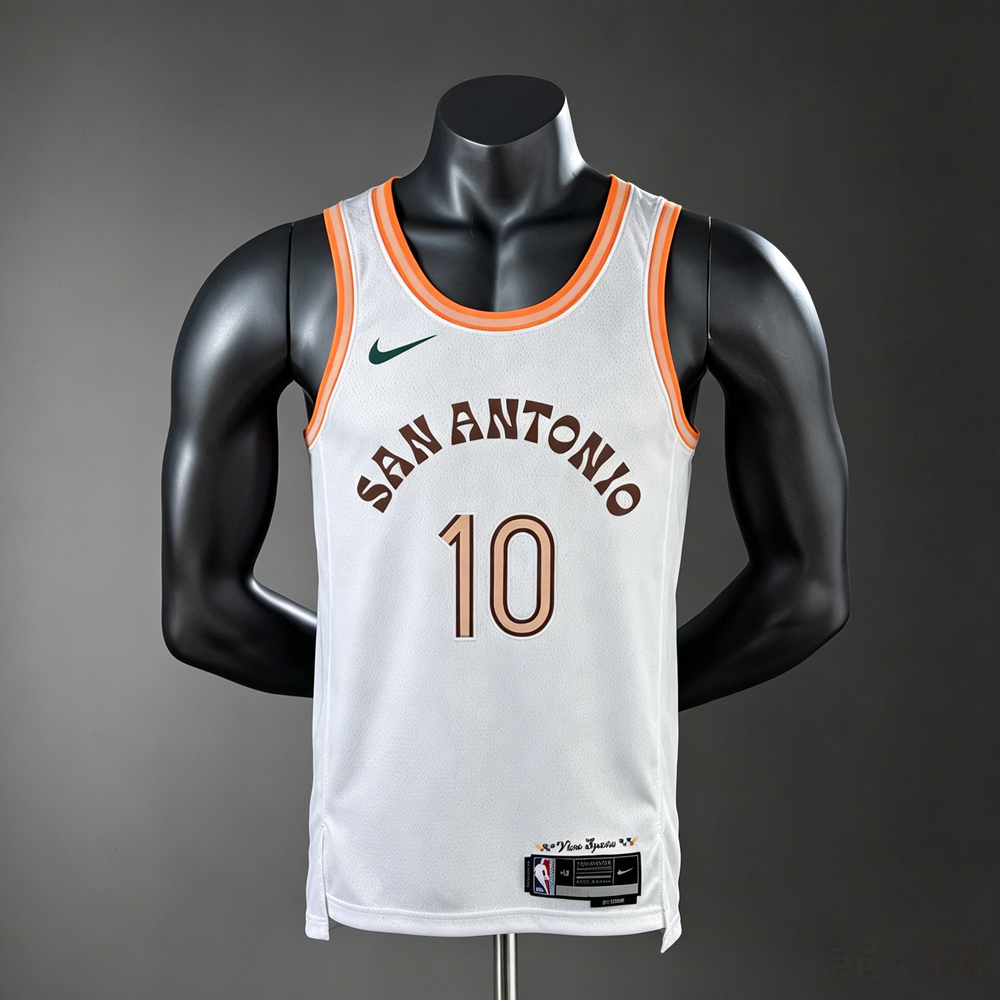 San Antonio Spurs Association Edition Sochan #10 NBA Jersey Silk Version
