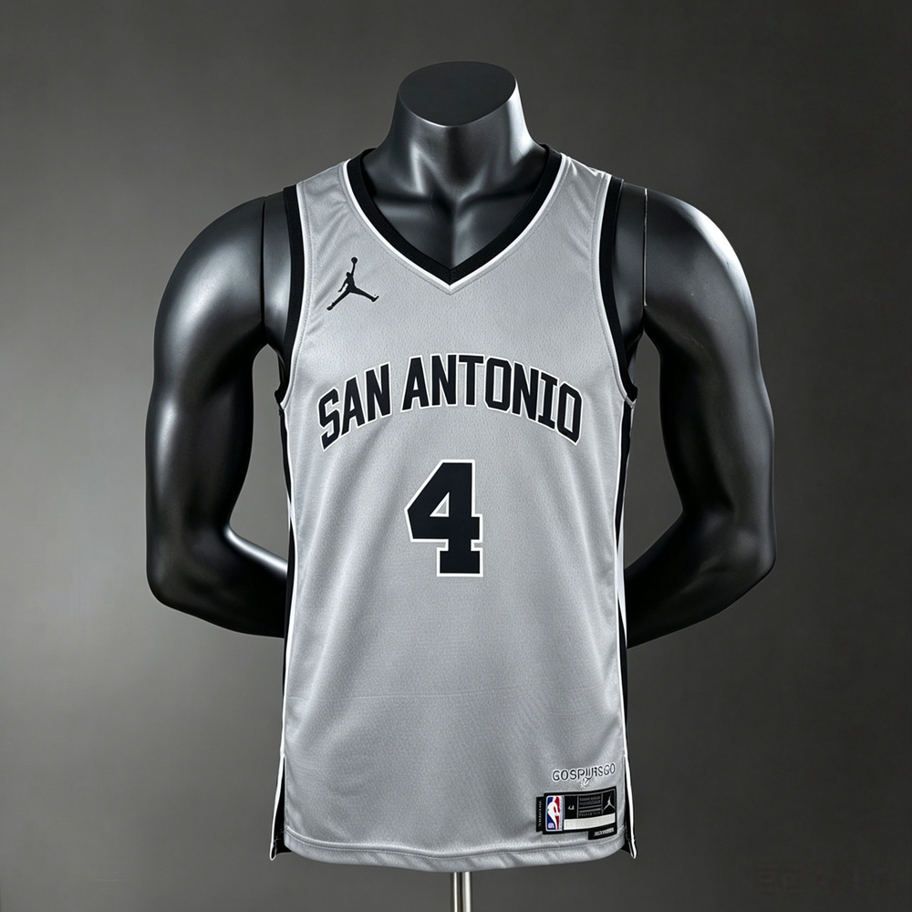 San Antonio Spurs Statement Edition Fox #4 NBA Jersey Silk Version