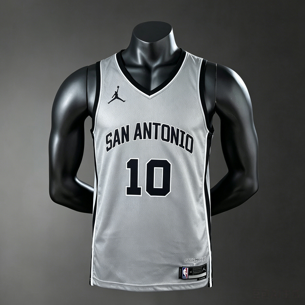 San Antonio Spurs Statement Edition Sochan #10 NBA Jersey Silk Version