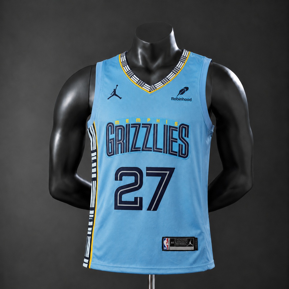 Memphis Grizzlies Statement Edition Cameron Boozer #27 NBA Jersey Embroidered Version