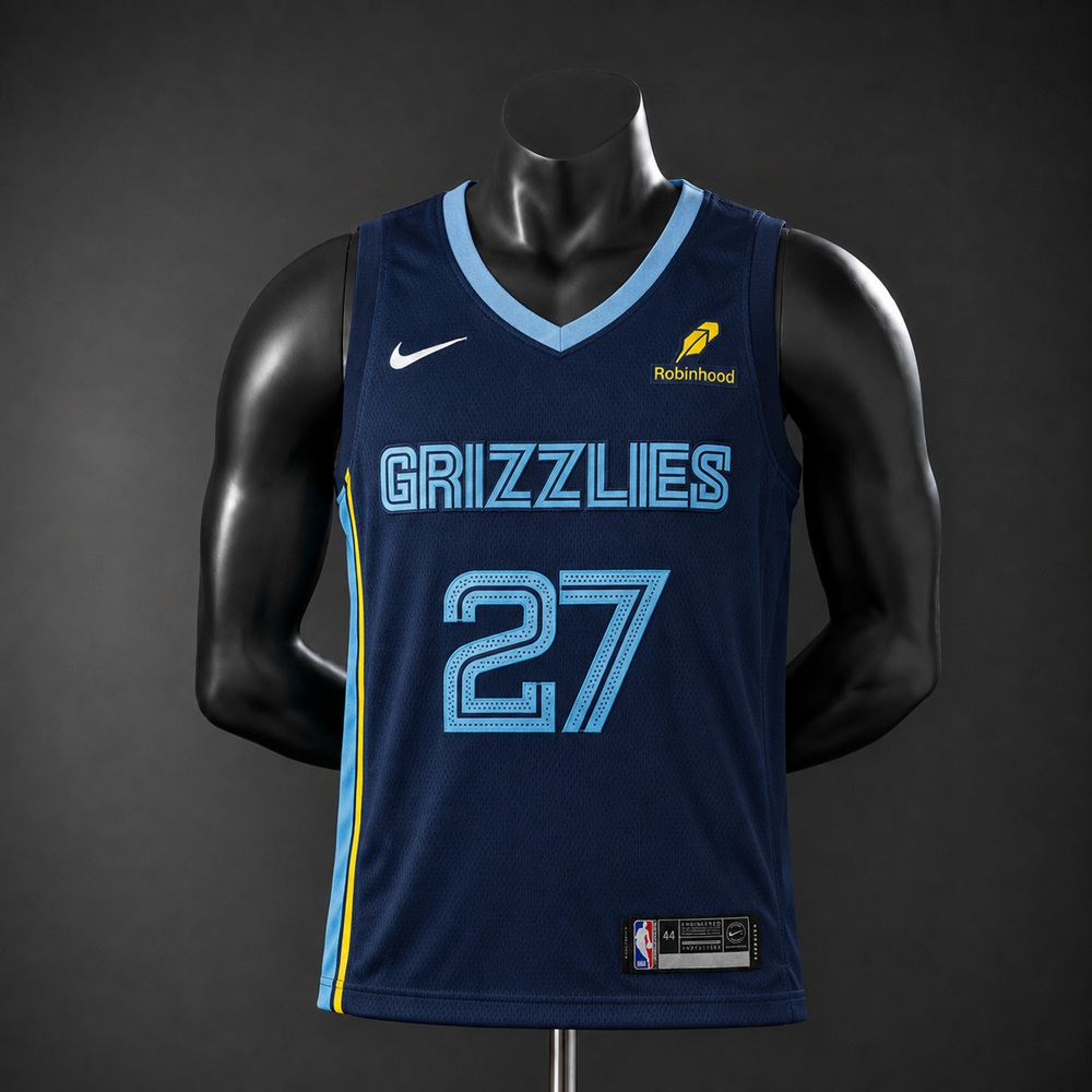 Memphis Grizzlies Icon Edition Cameron Boozer #27 NBA Jersey Embroidered Version