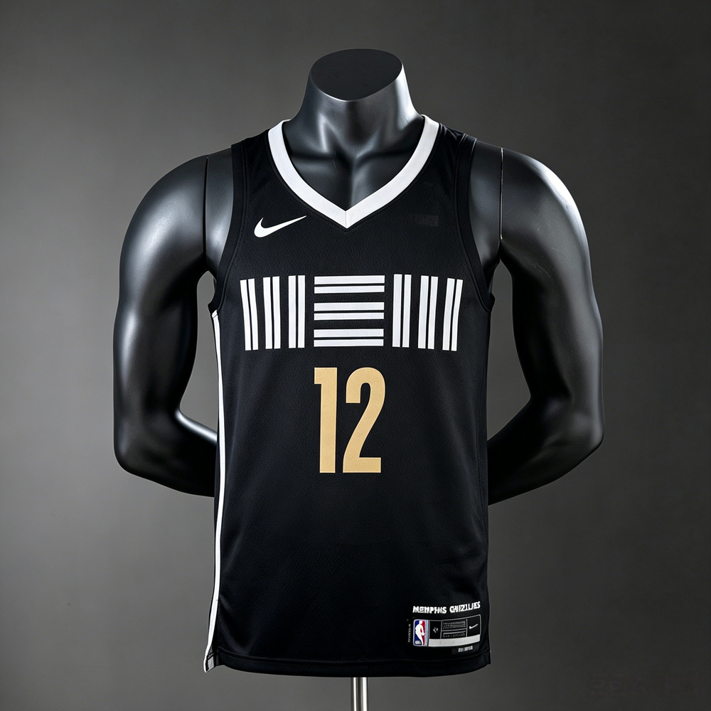 Memphis Grizzlies City Edition Morant #12 NBA Jersey Silk Version