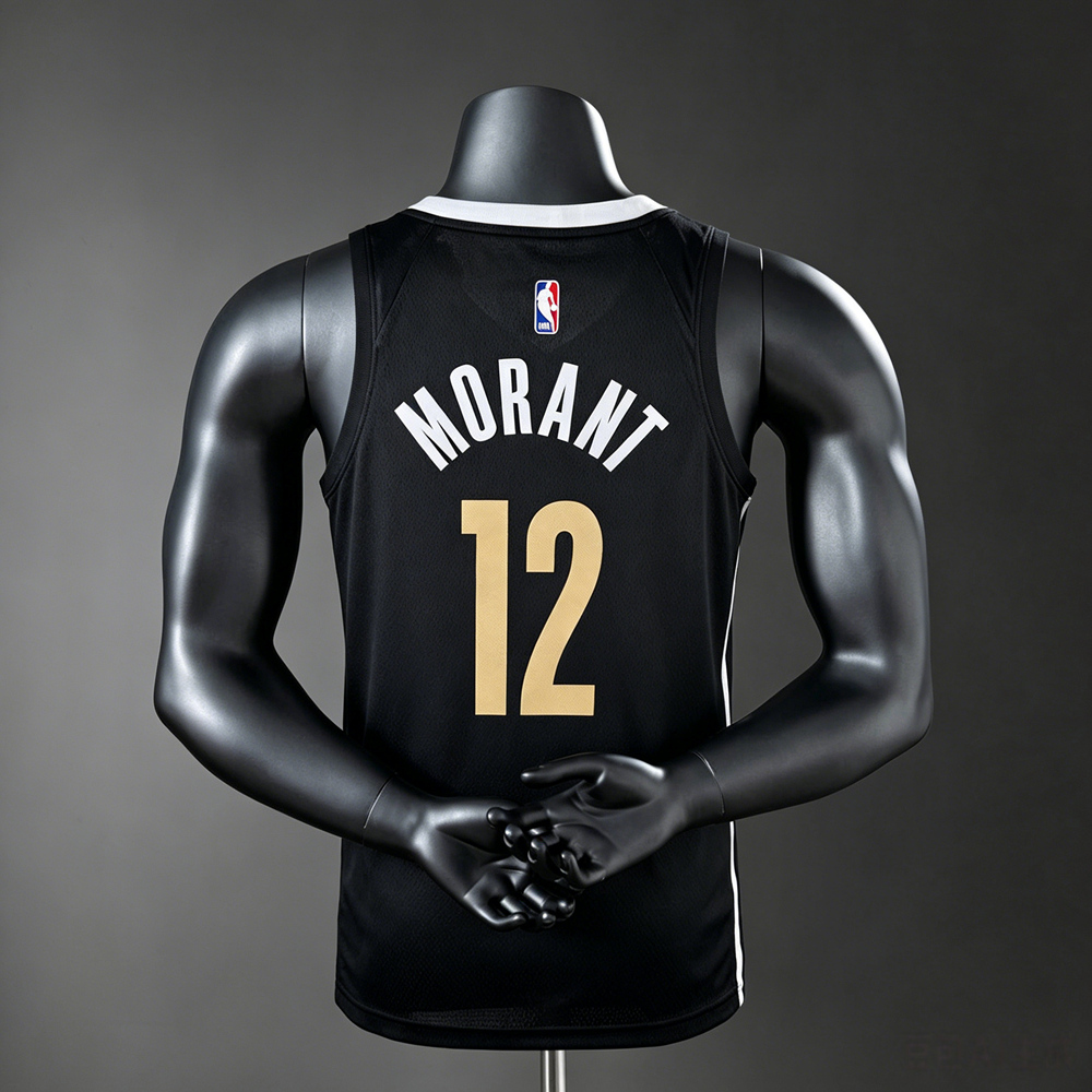 Memphis Grizzlies City Edition Morant #12 NBA Jersey Silk Version Foto 2