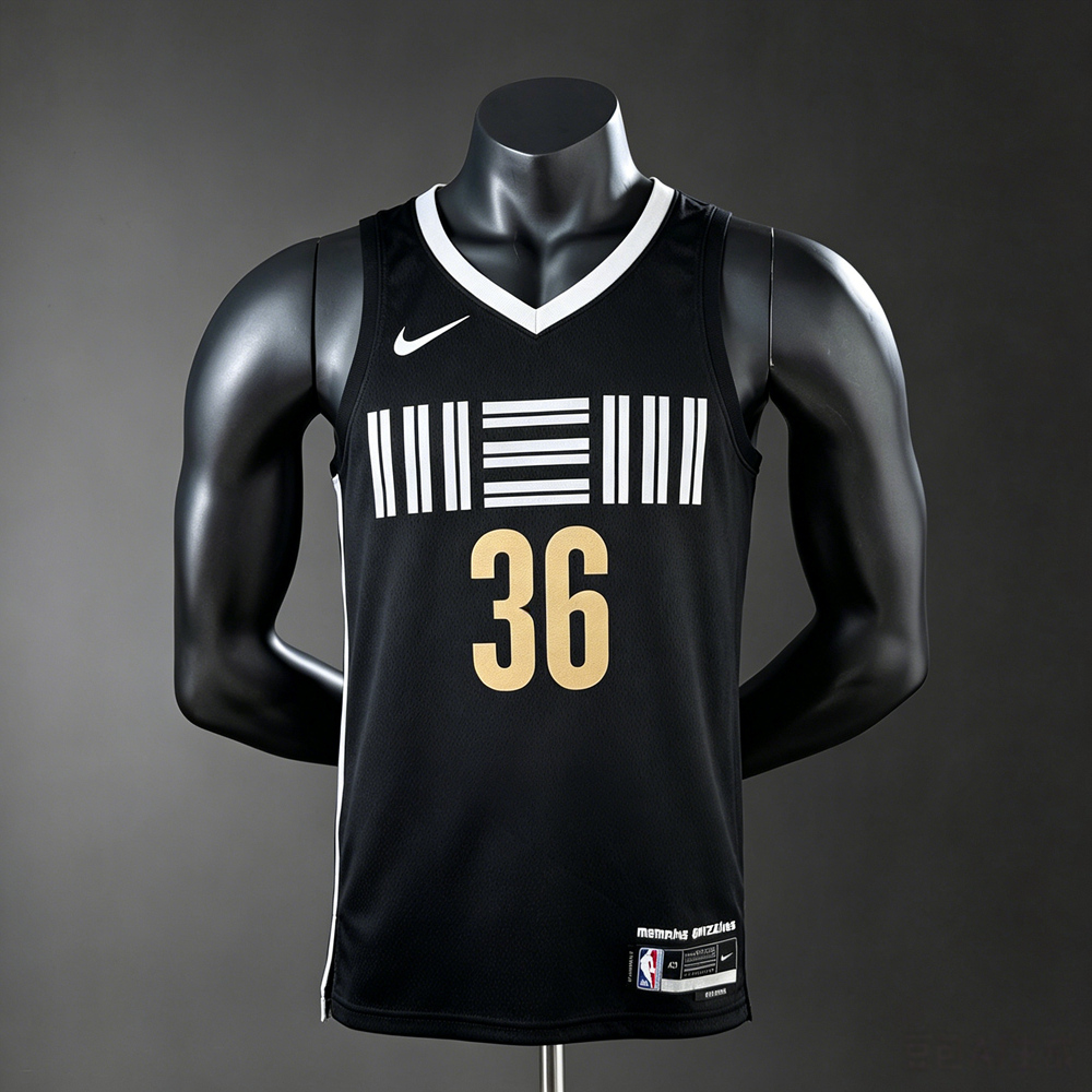 Memphis Grizzlies City Edition Marcus Smart #36 NBA Jersey Silk Version