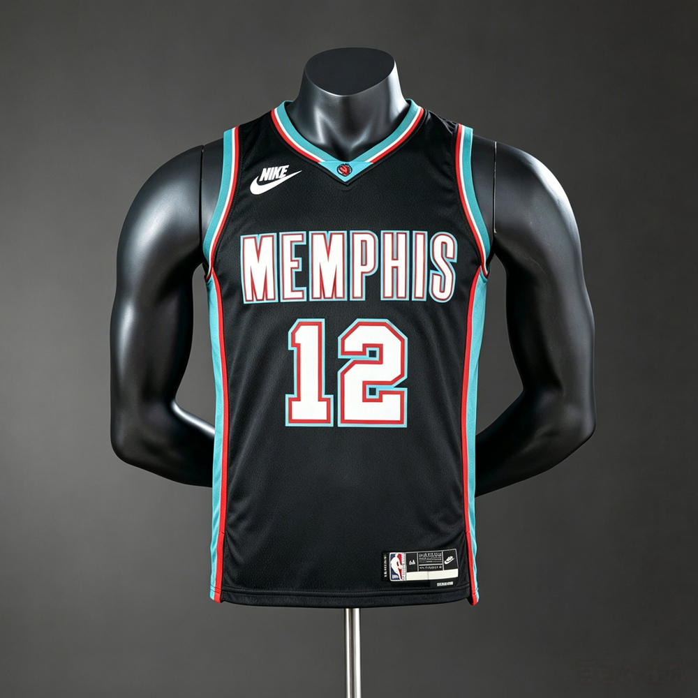 Memphis Grizzlies Classic Edition Morant #12 NBA Jersey Silk Version