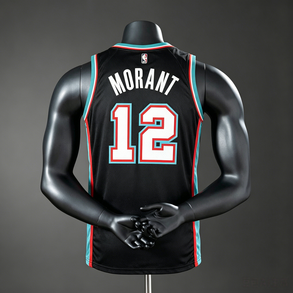 Memphis Grizzlies Classic Edition Morant #12 NBA Jersey Silk Version Foto 2