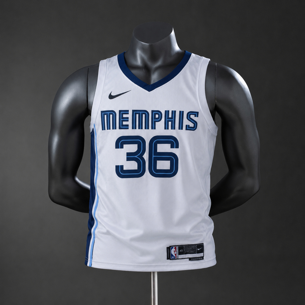 Memphis Grizzlies Association Edition Smart #36 NBA Jersey Silk Version