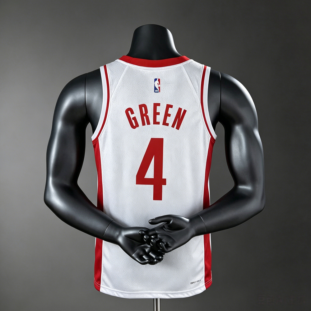 Houston Rockets Association Edition Green #4 NBA Jersey Silk Version Foto 2