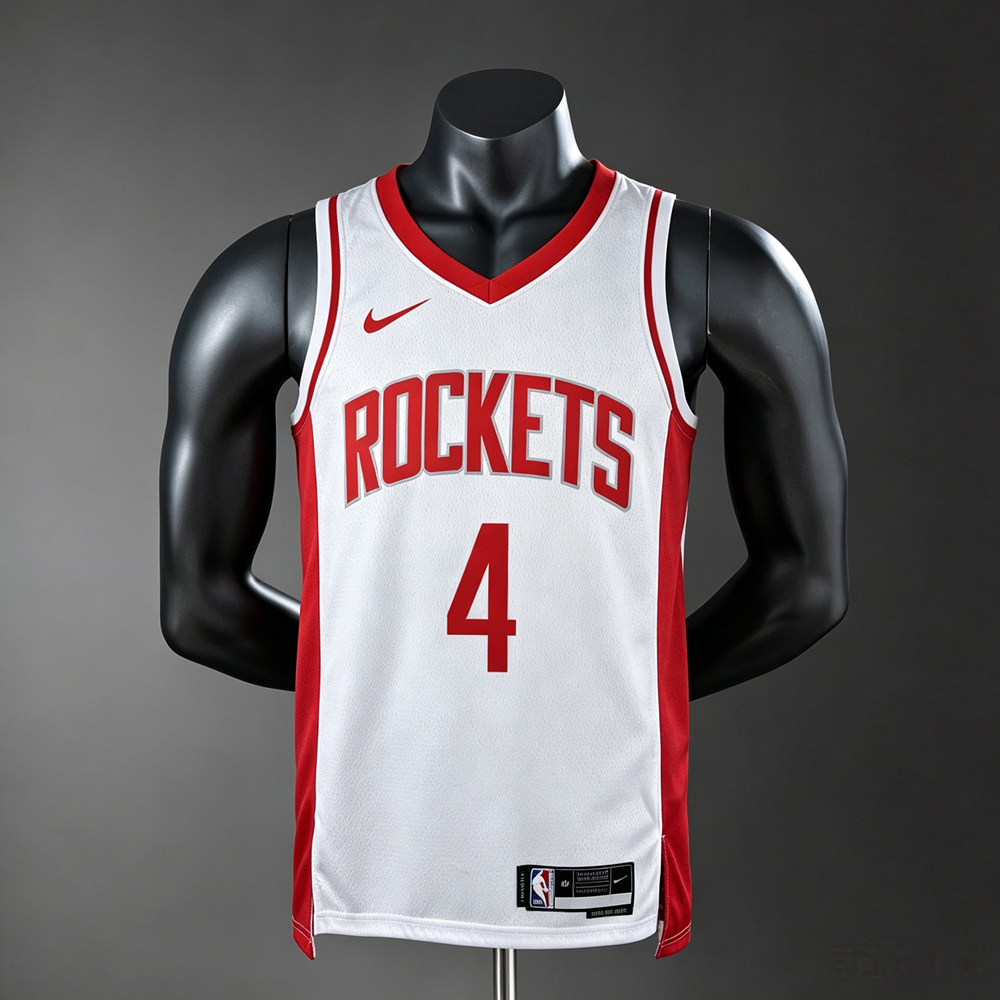 Houston Rockets Association Edition Green #4 NBA Jersey Silk Version