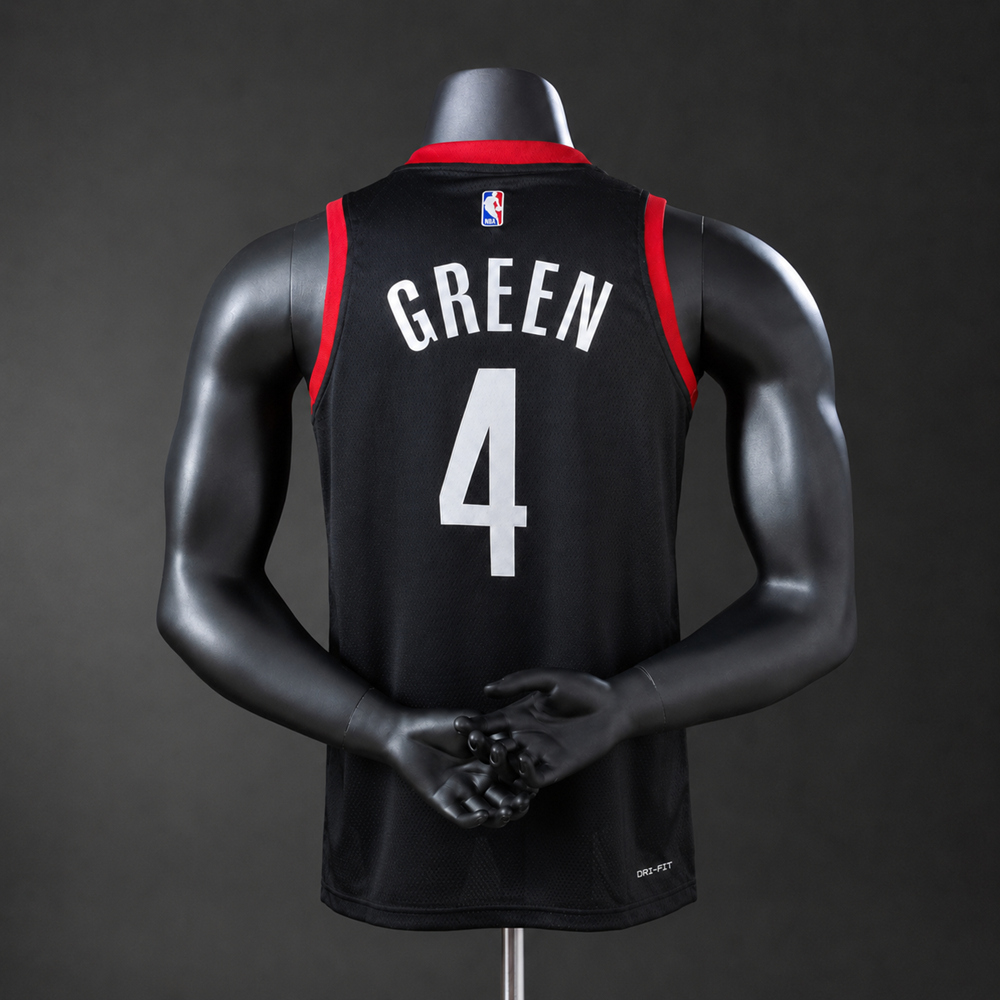 Houston Rockets Statement Edition Green #4 NBA Jersey Silk Version Foto 2