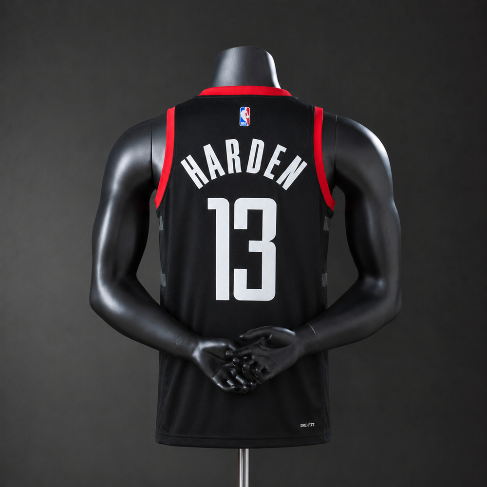 Houston Rockets Statement Edition Harden #13 NBA Jersey Silk Version Foto 2