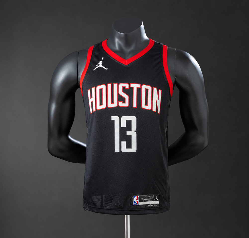 Houston Rockets Statement Edition Harden #13 NBA Jersey Silk Version