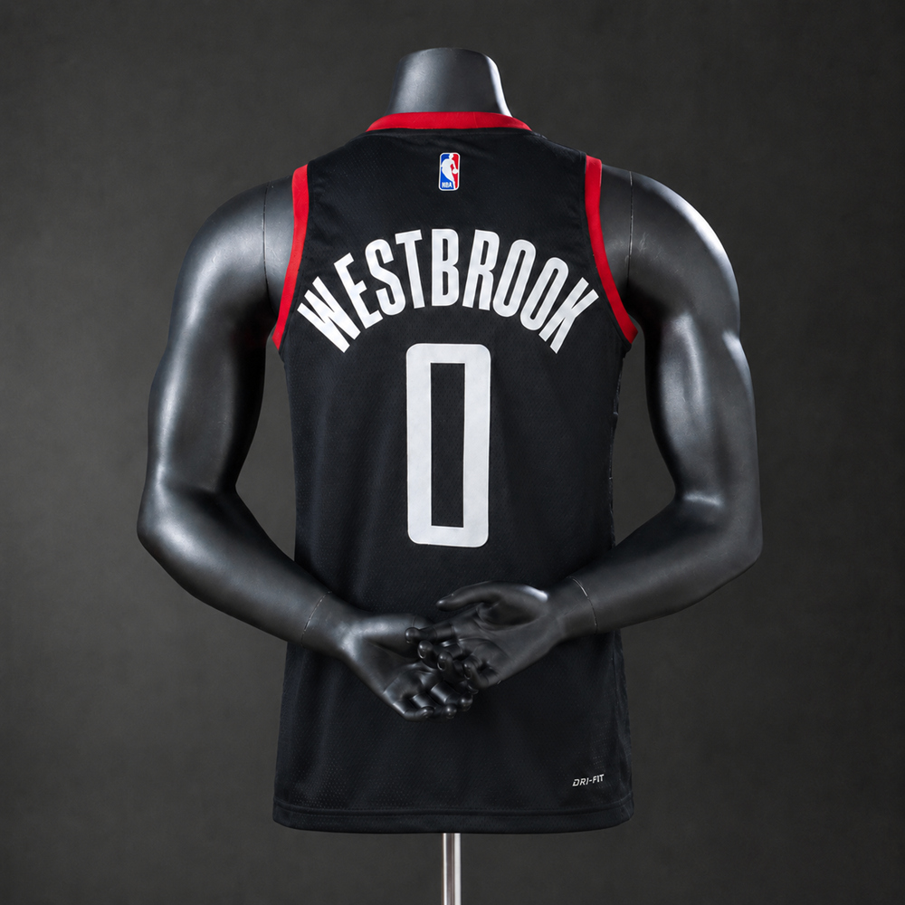 Houston Rockets Statement Edition Westbrook #0 NBA Jersey Silk Version Foto 2