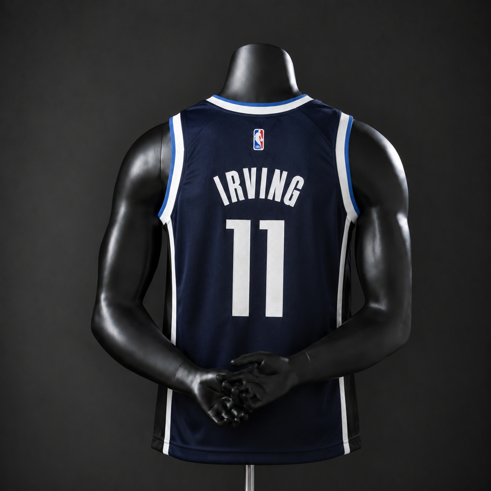 Dallas Mavericks City Edition Kyrie Irving #11 NBA Jersey Embroidered Version Foto 2