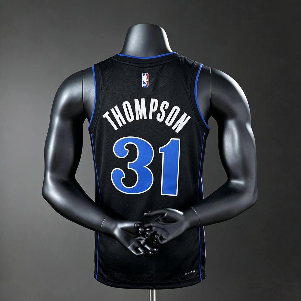 Dallas Mavericks Statement Edition Thompson #31 NBA Jersey Silk Version Foto 2