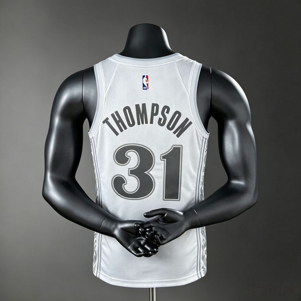 Dallas Mavericks City Edition Thompson #31 NBA Jersey Silk Version Foto 2