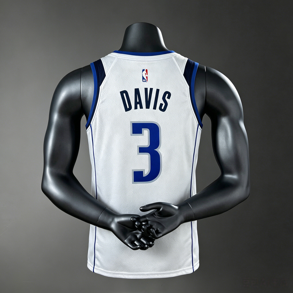 Dallas Mavericks Association Edition Davis #3 NBA Jersey Silk Version Foto 2