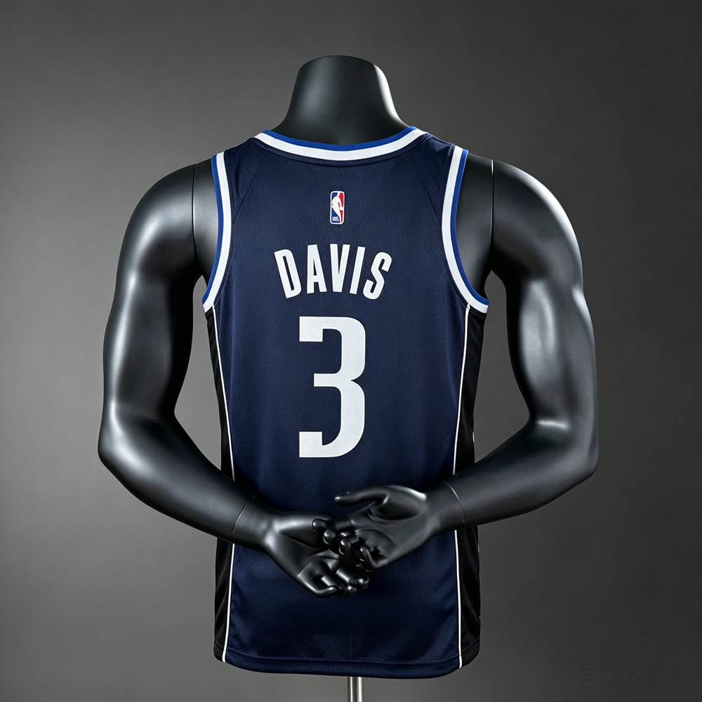 Dallas Mavericks Statement Edition Davis #3 NBA Jersey Silk Version Foto 2