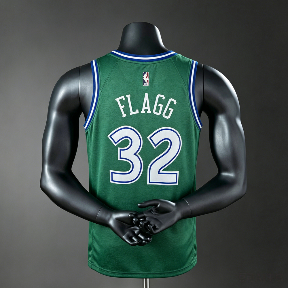 Dallas Mavericks City Edition Flagg #32 NBA Jersey Silk Version Foto 2