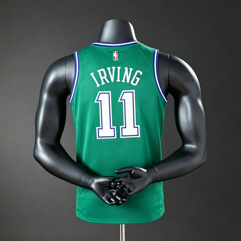 Dallas Mavericks Hardwood Classics Edition Irving #11 NBA Jersey Silk Version Foto 2