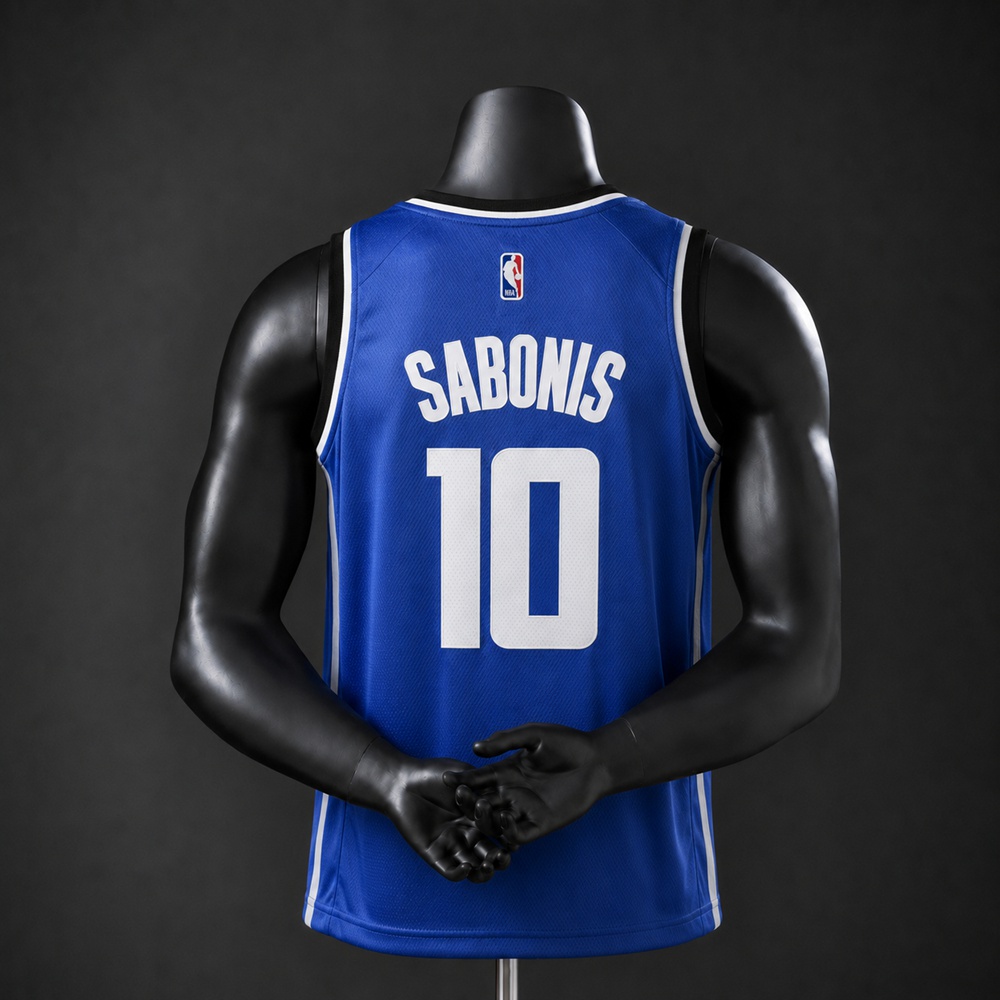 Sacramento Kings City Edition Domantas Sabonis #10 NBA Jersey Embroidered Version Foto 2