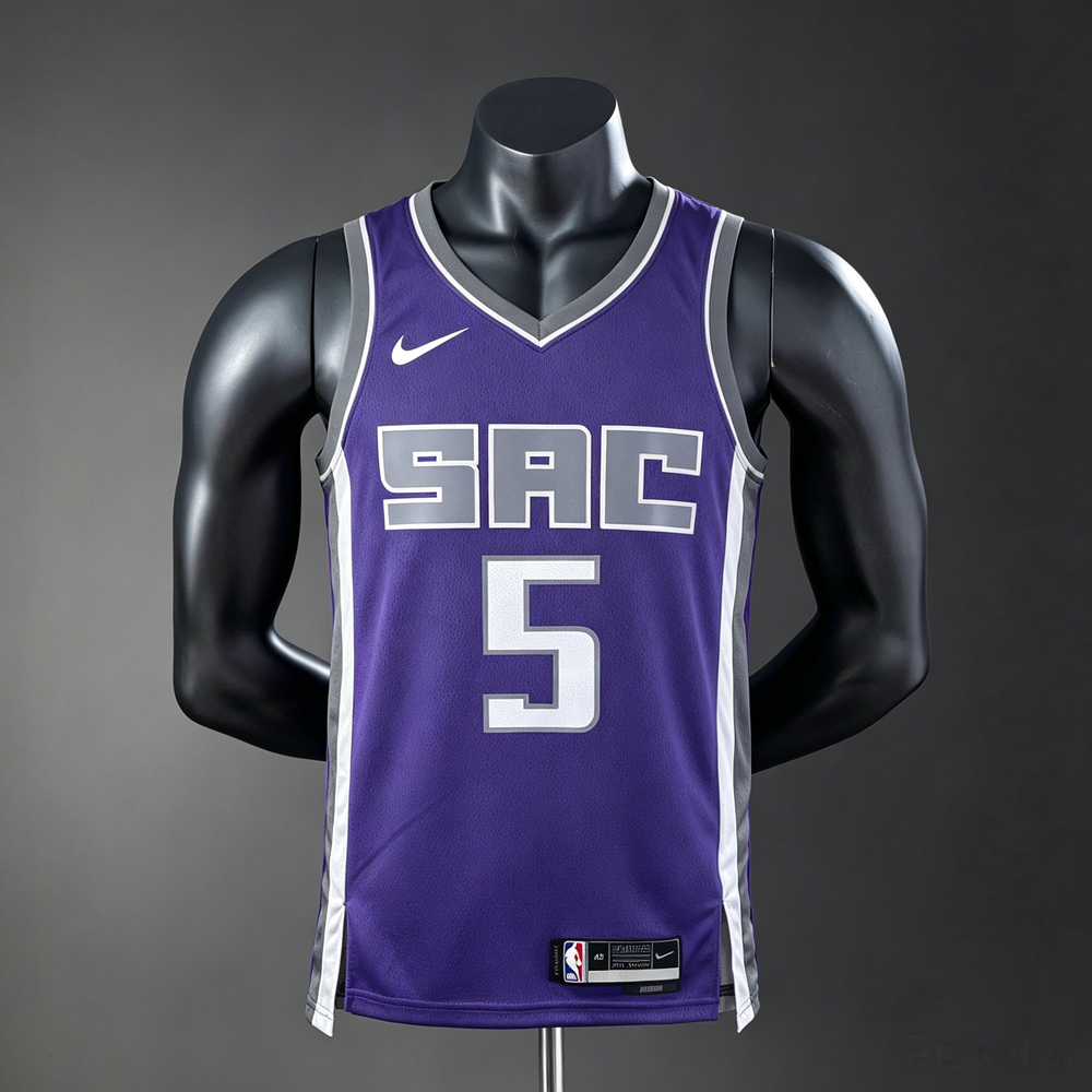 Sacramento Kings City Edition De'Aaron Fox #5 NBA Jersey Silk Version