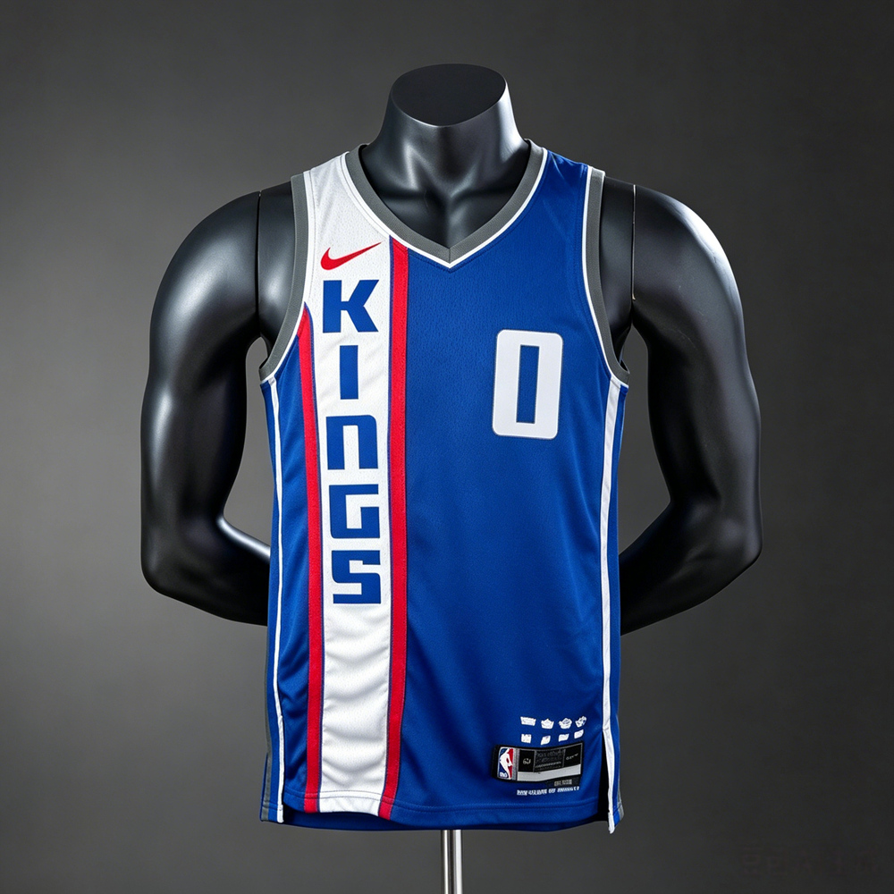 Sacramento Kings City Edition Monk #0 NBA Jersey Silk Version