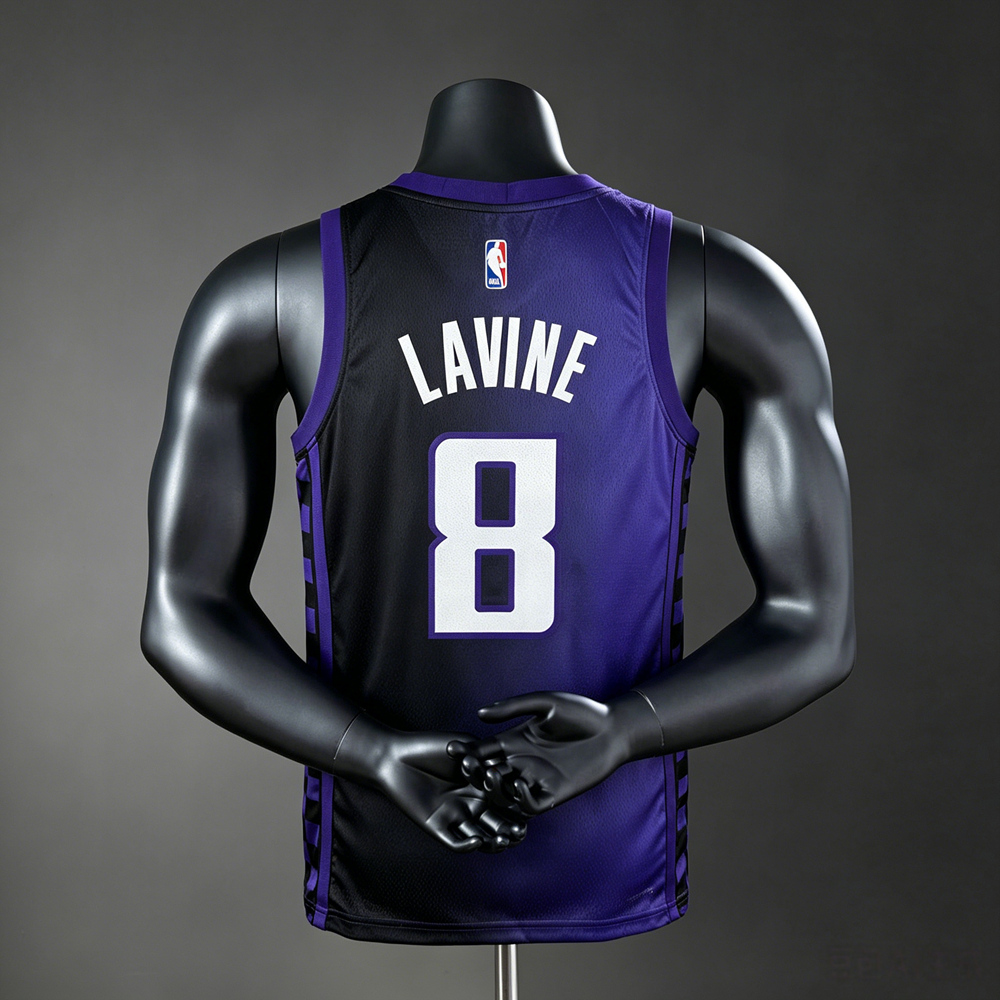 Sacramento Kings City Edition LaVine #8 NBA Jersey Silk Version Foto 2