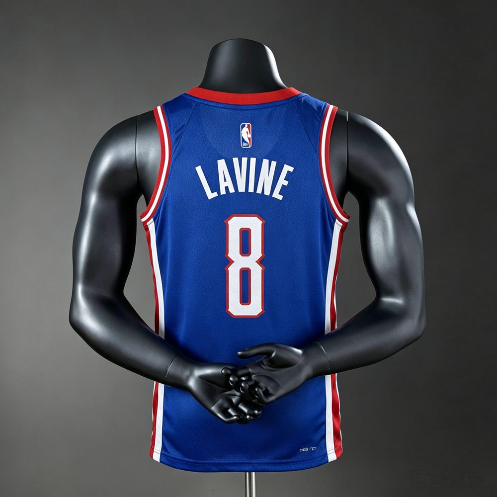 Sacramento Kings Classic Edition LaVine #8 NBA Jersey Silk Version Foto 2